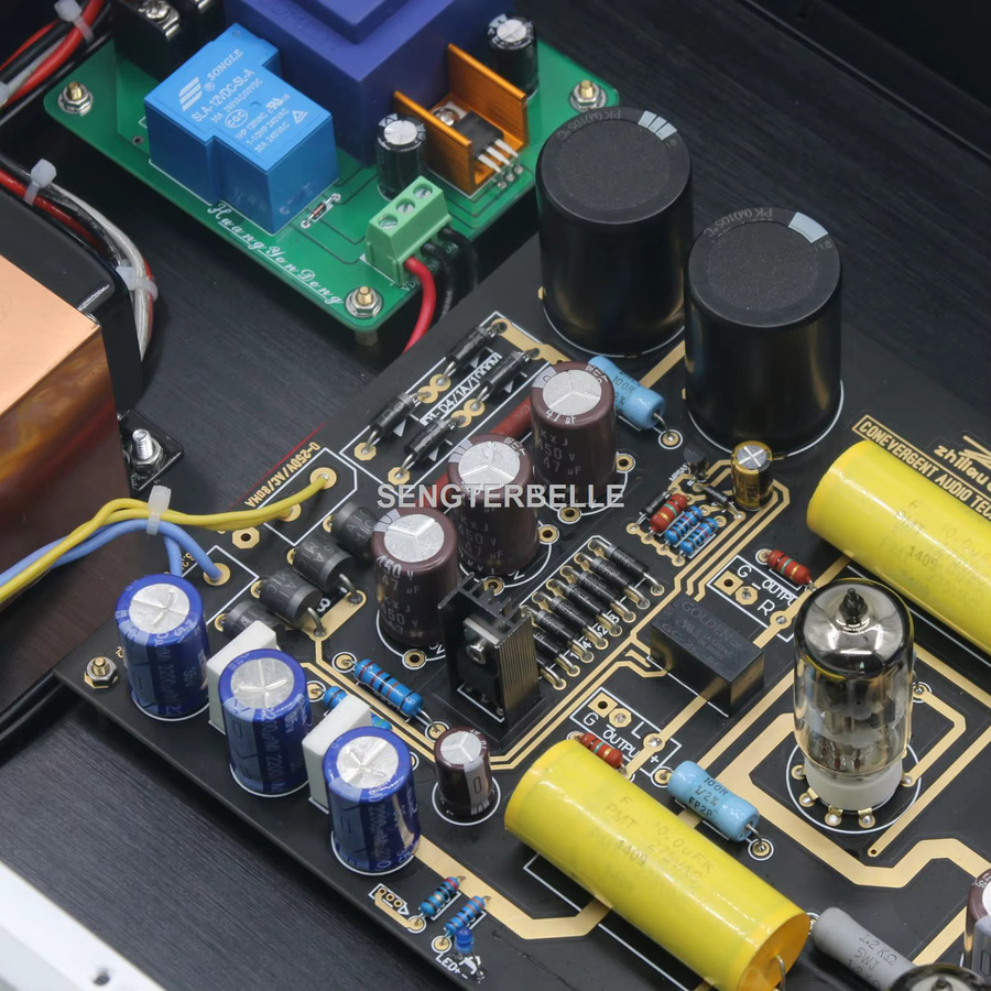 SENGTERBELLE HiFi Stereo Vorverstärker Cat Tube Remote Version mit SL-1 Schaltung für dein Home Audio System - Bild 3