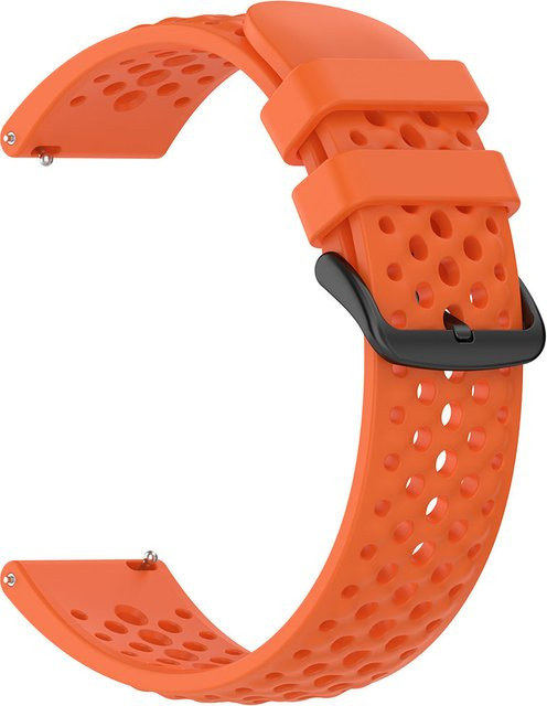 Techsuit Uhrenarmband Silikon, 22mm, Orange, Unisex - Bild 1