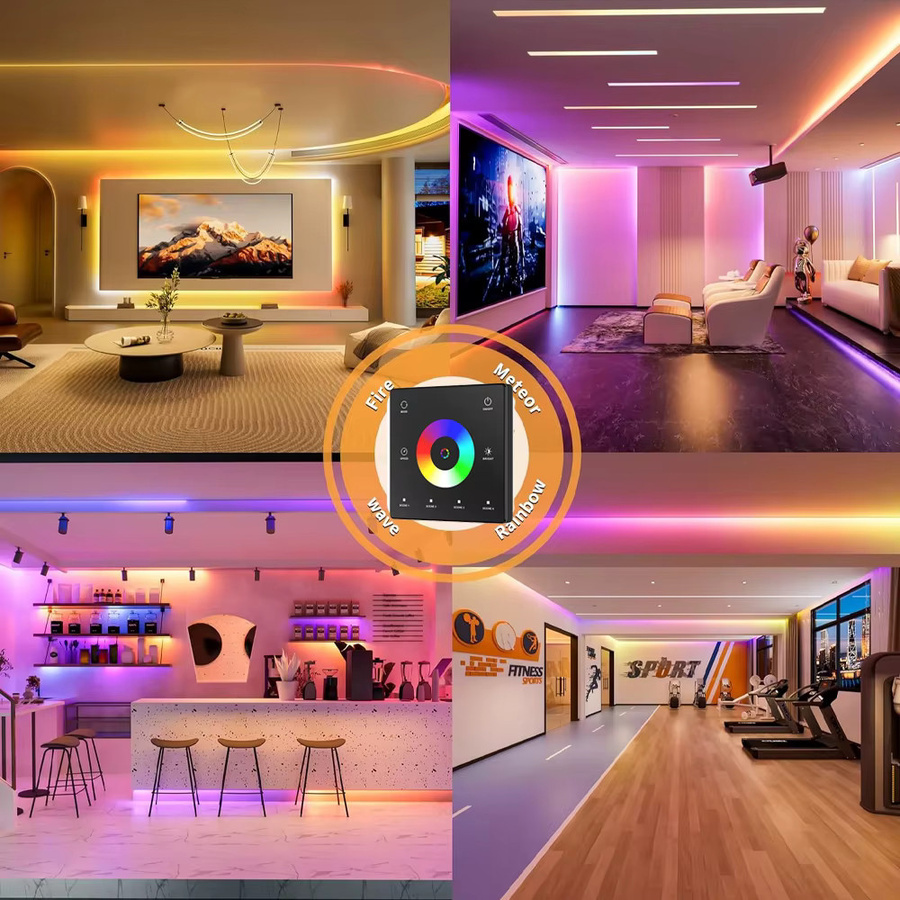 CENFAYA Tuya Zigbee SPI LED Controller für RGB RGBW IC WS2812B WS2811 TM1803 TM1804 SK6812 Pixel Streifen, kompatibel mit Alexa und Google Home, 5V-24V, Multicolour - Bild 4