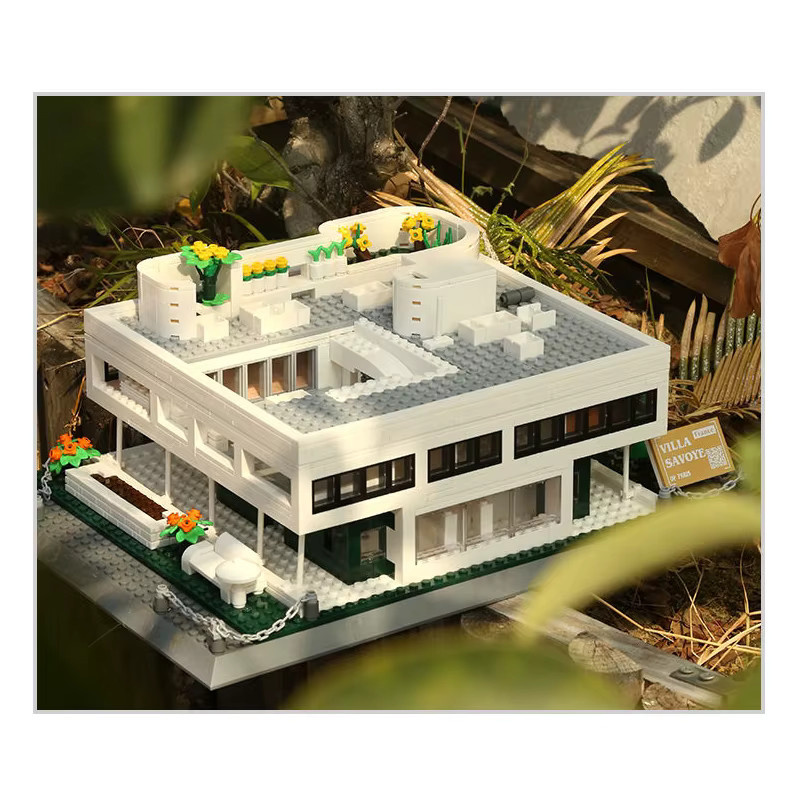 Mengwoha Kreative Villa, Bausteine Haus, Modell Bau Ziegel, Natur - Bild 3