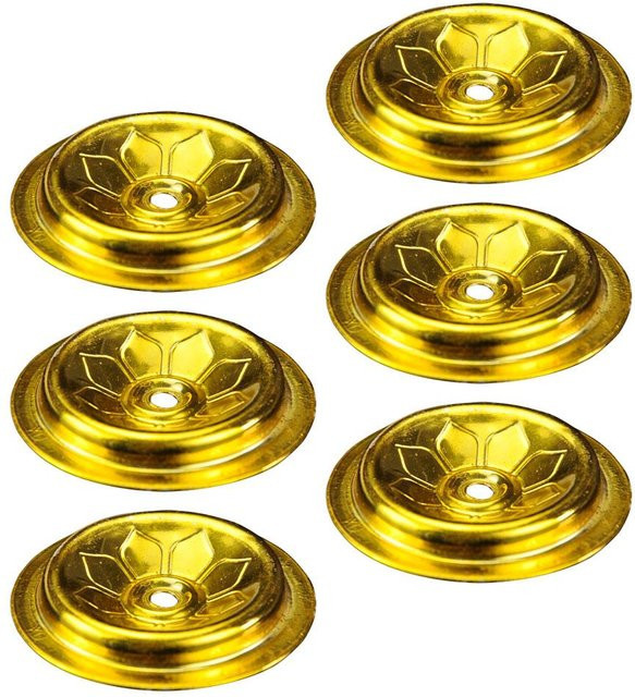 9 Stück Ölschwimmer aus Aluminium in Gold für Buddha-Lampen und Öl-Teelichter von Binchi Outdoor Product - Bild 1