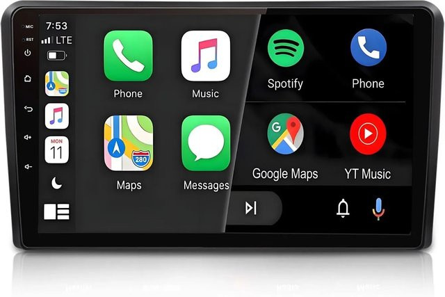 Junsun Autoradio für Audi A3 2 (2003-2013) mit Bluetooth und GPS in Schwarz - Bild 1