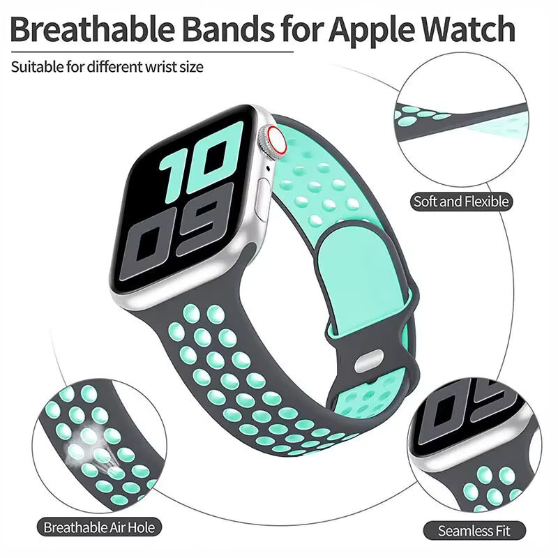 Apple Uhrenarmband Silikon, Unisex - Bild 2