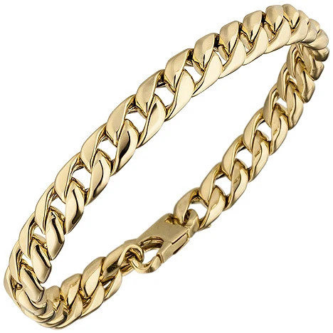 Colfem Panzerarmband 585 Gelbgold, 21 cm, Unisex - Bild 1
