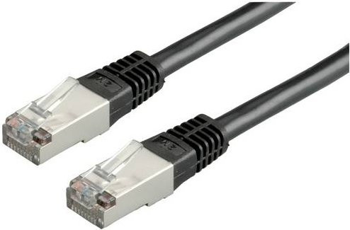 Value RJ45 Patchkabel CAT 6 S/FTP Ethernet LAN Kabel Schwarz 0,50 m - Bild 1