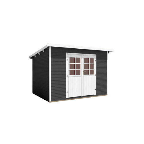 WEKA Gartenhaus 219 Gr.3 aus Massivholz mit Pultdach in Anthrazit, B/H/T: 319 x 218 x 301 cm - Bild 3