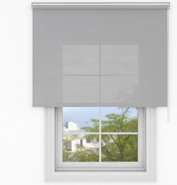 Deco-Raum Tageslicht-Rollo Basic Grau, semi-transparent, B: 50 cm, H: 150 cm - Bild 1