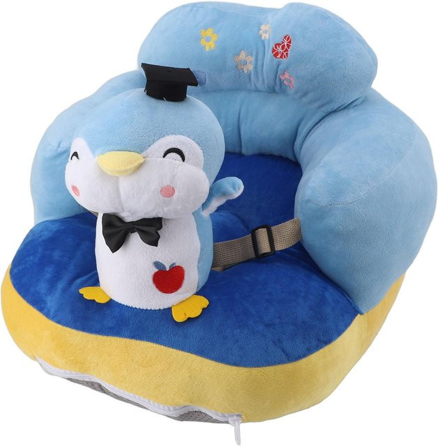 Aimo Babysitz Sofa aus Plüsch in Grau, einstellbarer Winkel für Kleinkinder - Bild 1