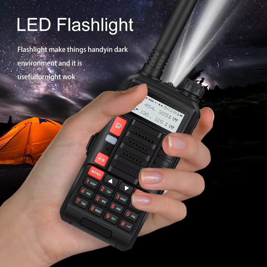 Baofeng UV-10R Professionelles Dual Band Walkie Talkie HF Transceiver in Schwarz und Rot - Bild 2