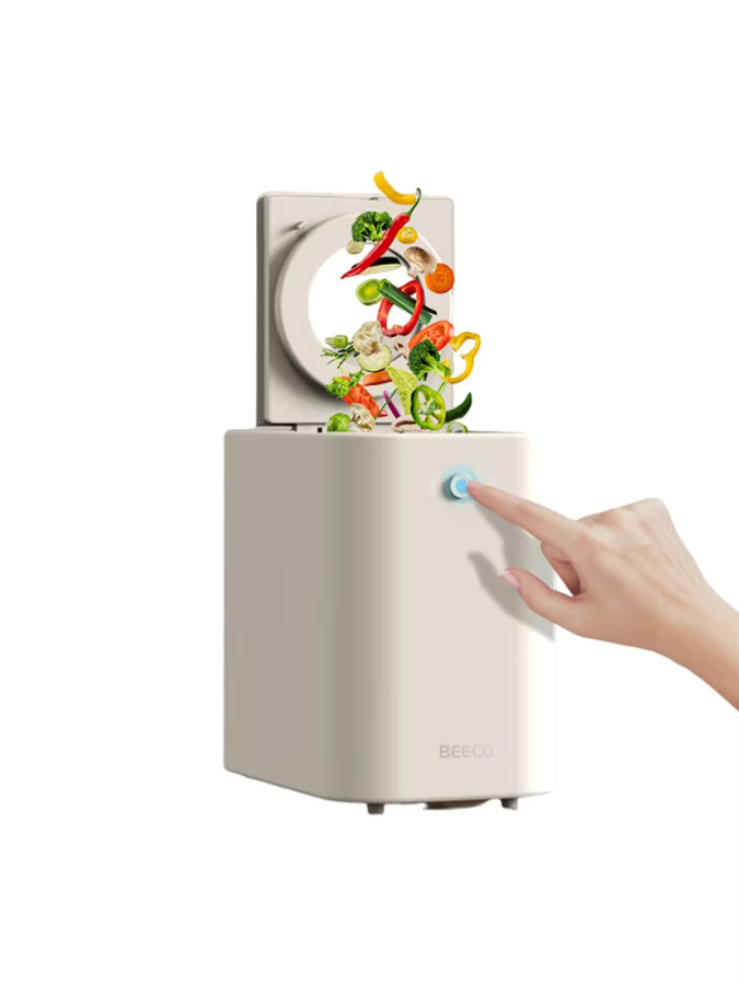 BEECO HQD-260C Küchenkomposter in Weiß mit 2,5 l Kapazität, UVC-Entkeimung, Kindersicherung und LCD-Bildschirm - Bild 3