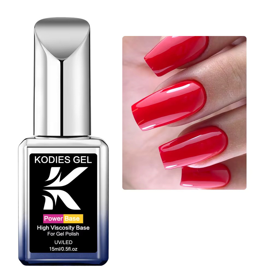 KODIES GEL Power Base Coat Top Coat Gel-Nagellack, 15 ml, glänzend - Bild 3