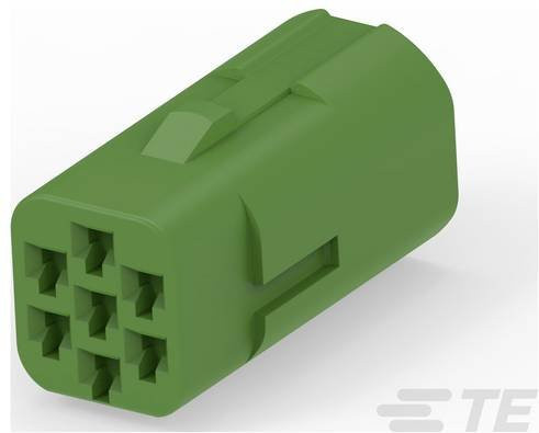 TE Connectivity Buchsengehäuse-Kabel 2822343-1 in Grün - Bild 1