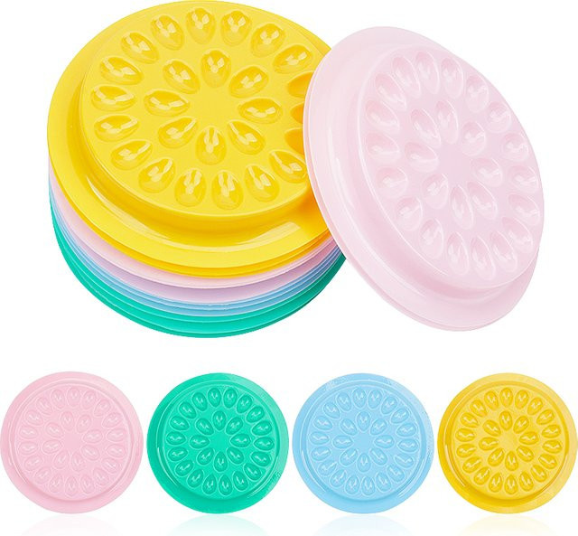 myaokue-up Wimpern Kleber Halter, 100 Stück, Blumenform - Bild 1