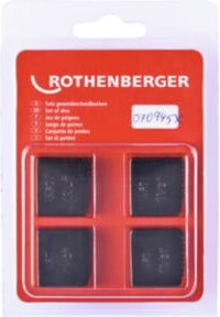 Rothenberger SC Schneidbacken NPT 1.1/2 Zoll aus Edelstahl in Rot, 4 Stück - Bild 1
