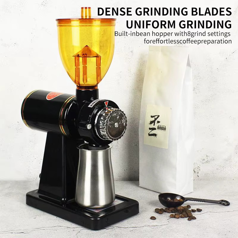 DIVEDEER Elektrische Mini-Kaffeemühle in Schwarz für Espresso und Pour Over - Bild 3