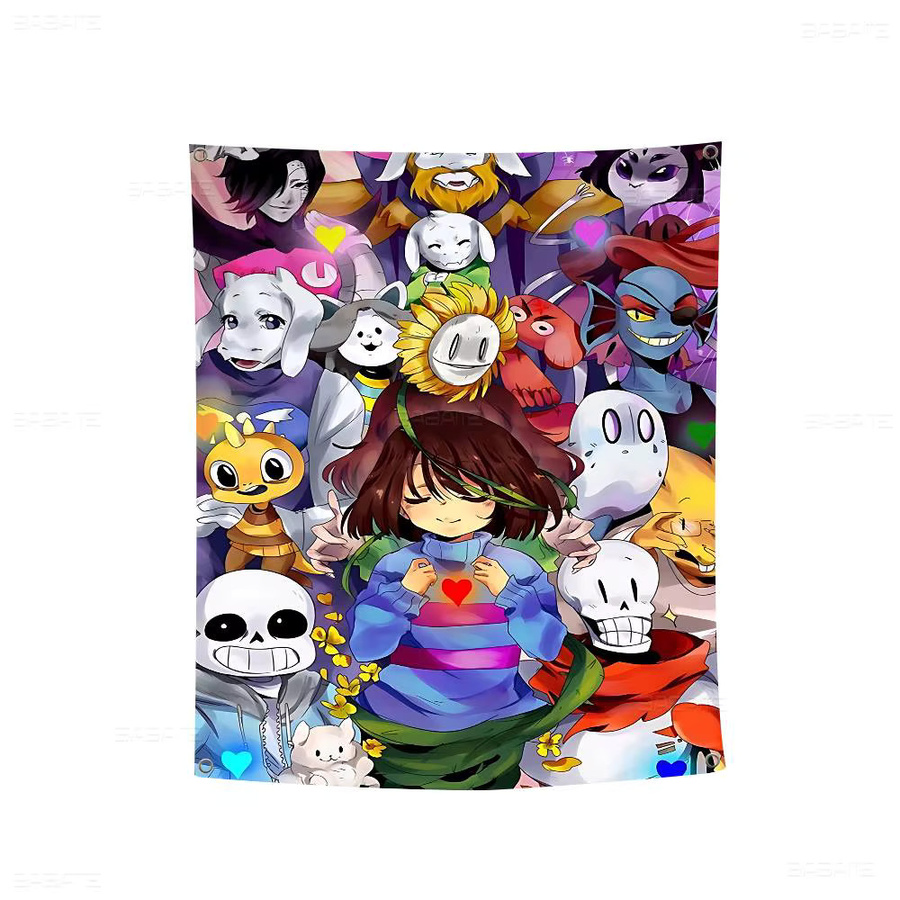 Beast Kingdom Undertale Vintage Banner Dekoration mit Anime Design, Mehrfarbig, B: 70 cm, H: 50 cm - Bild 7