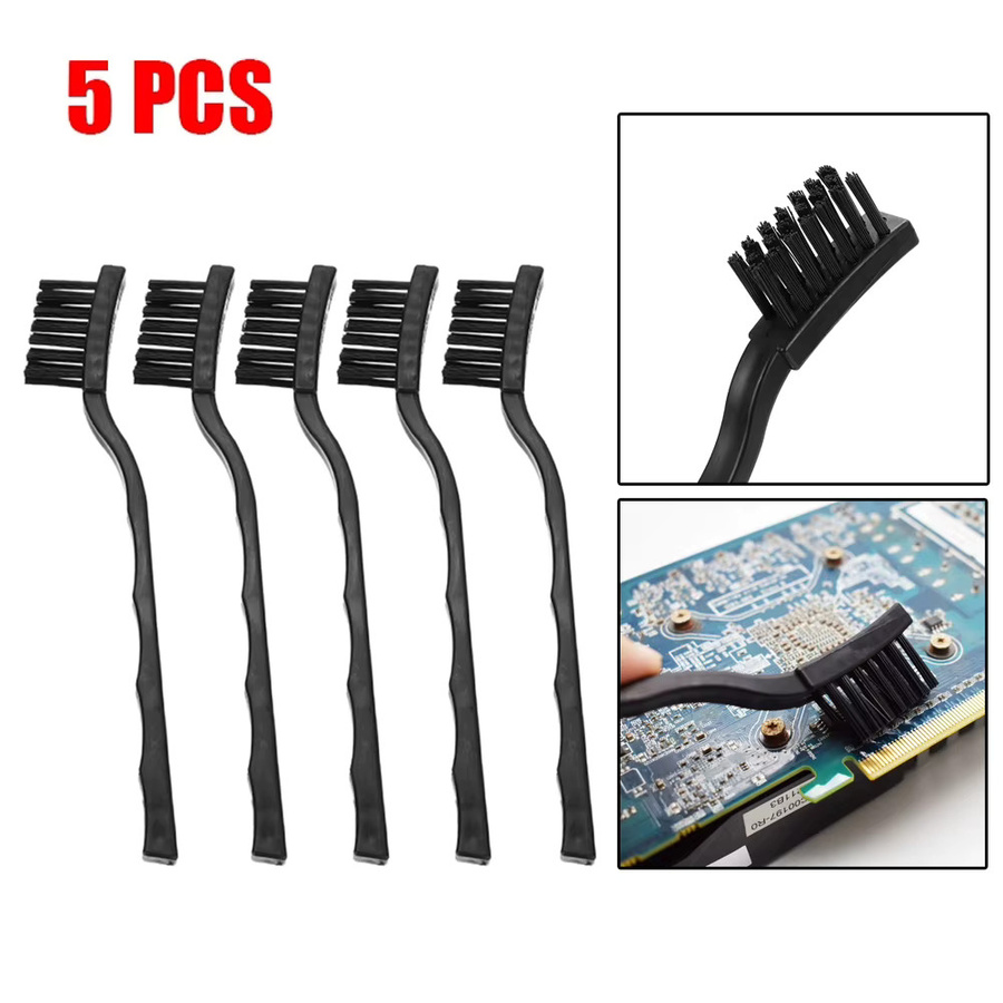 Vibratite ESD-Bürste für elektronische Komponenten, 5er-Set, Schwarz, Länge: 17 cm - Bild 4