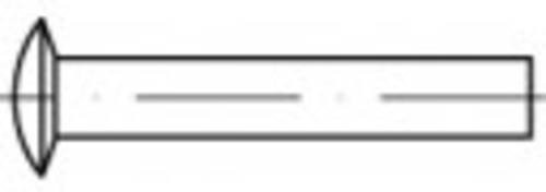 TOOLCRAFT Linsenniete aus Stahl, Durchmesser: 4 mm, Länge: 8 mm, 1000 Stück - Bild 1