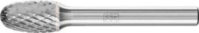 PFERD Hartmetall Frässtift Tropfen TRE silberfarben Durchmesser: 10 mm, Länge: 16 mm, Schaft-Durchmesser: 6 mm, Körnung: mittel fein - Bild 1