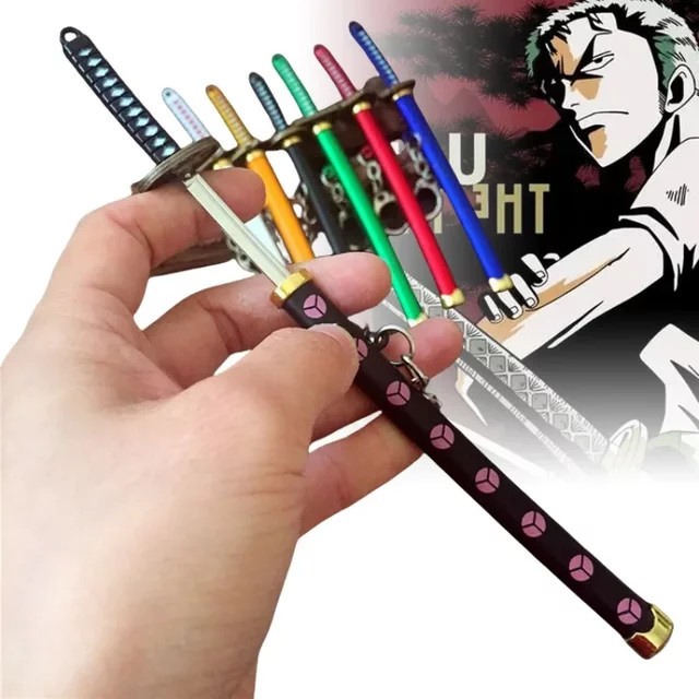 MINISO Schlüsselanhänger Roronoa Zoro Katana, Metall, Unisex - Bild 1