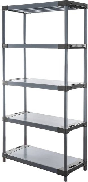 PROREGAL Kunststoffregal Big Grey Bear in Grau, H x B x T: 180 x 90 x 46 cm - Bild 1
