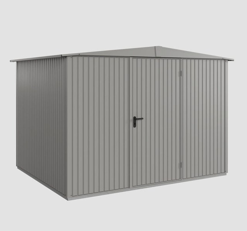 Ecostar Gerätehaus Trend-S aus Metall in Grau mit B/H/T: 302,8 x 219,4 x 238 cm - Bild 3