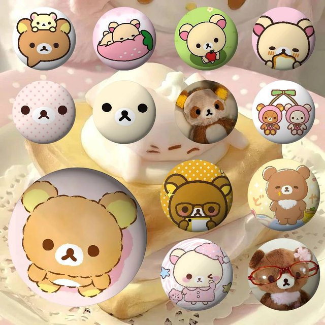 Mesuca Anstecknadel Rilakkuma, Metall, Bunt, Unisex - Bild 1