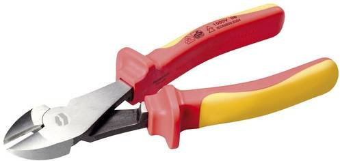 TOOLCRAFT VDE Kraft-Seitenschneider mit Facette aus gehärtetem Stahl, Rot, 180 mm - Bild 1