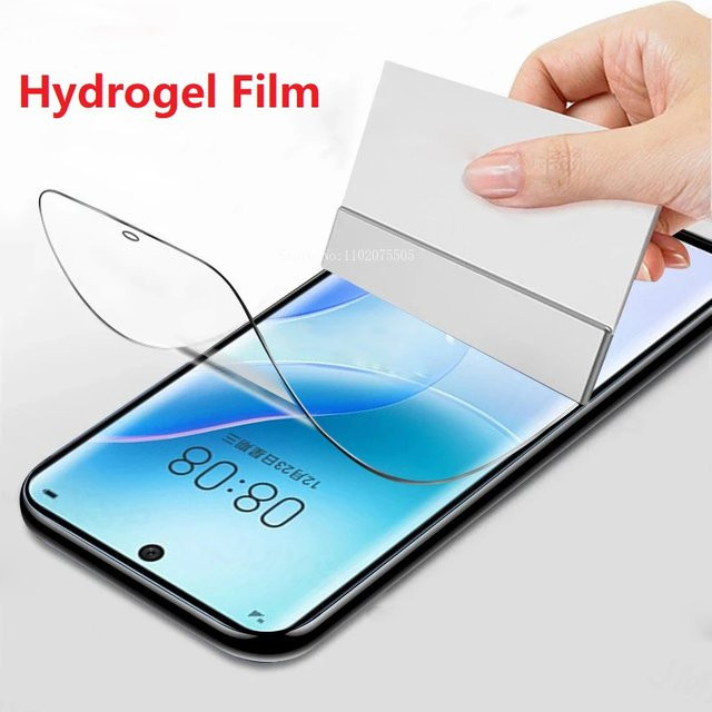 Transparentes Hydrogel Display Schutzfolie für Huawei P30 P40 Lite P20 P Smart 2019 Honor 8X 9X 30 20 10 und Mate 30 20 10 Lite - Bild 1