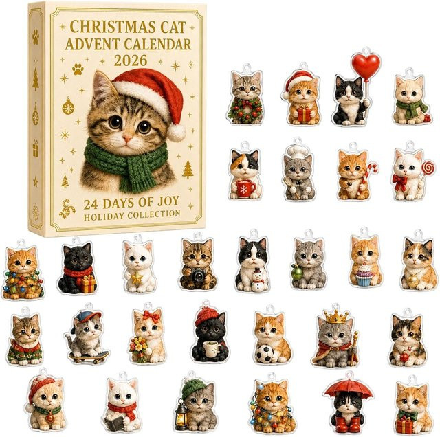 Ziyizu Weihnachtskalender 2026 als Überraschungsgeschenk für Kinder und Erwachsene in Beige und Multicolour - Bild 1