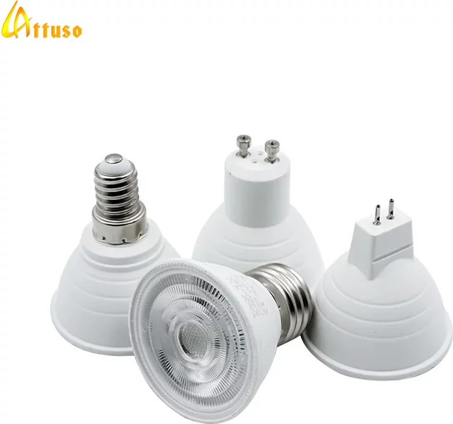 LATTUSO LED Strahler COB Spotlampe Cold White 6 W mit E27 E14 MR16 GU10 Fassung und 24 bis 120 Grad Abstrahlwinkel - Bild 1