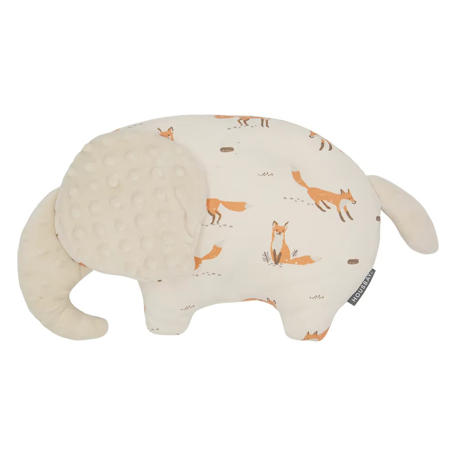 HOUSBAY Babykissen Elefanten-Komfortkissen mit Doudou-Touch für 0–36 Monate, Fuchs, bedruckt - Bild 3