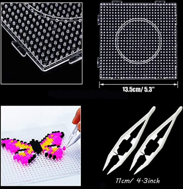 Hama Perlen Vorlage Tangram Puzzle, Zubehör, Bunt / Mehrfarbig - Bild 1