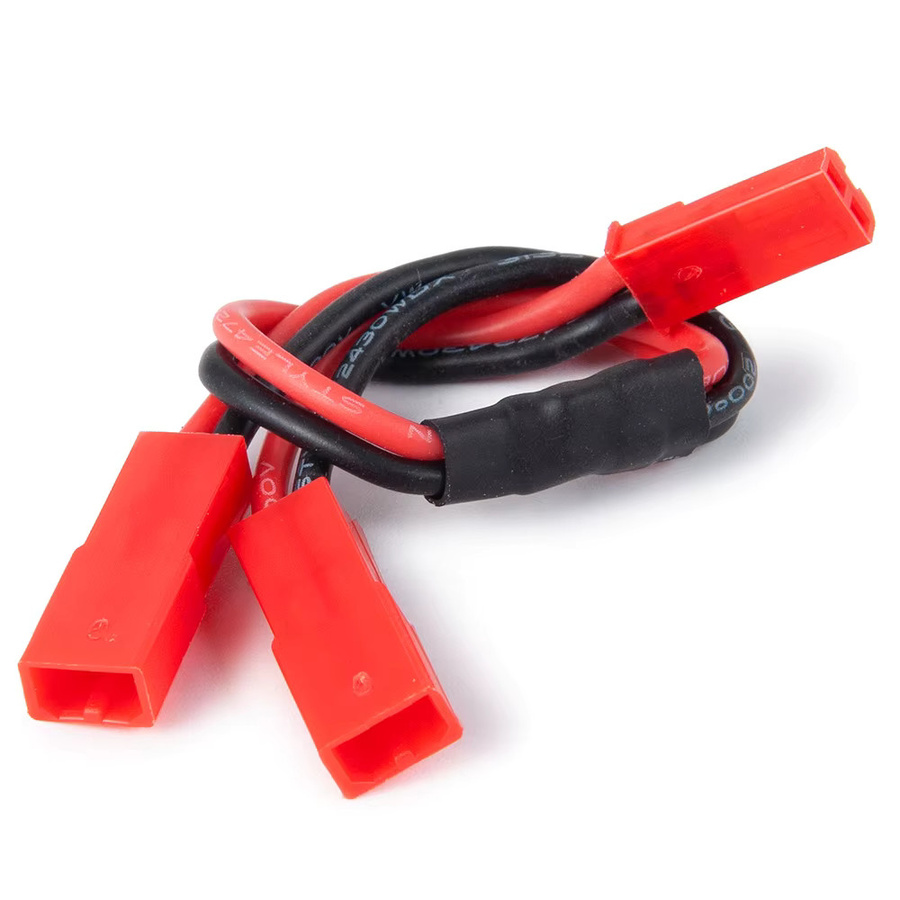 YEAHRUN Y-Kabel ESC-Netzteil mit JST-Stecker und Buchse in Rot für 1/10 RC Crawler TRX6 TRX4 Bronco - Bild 2