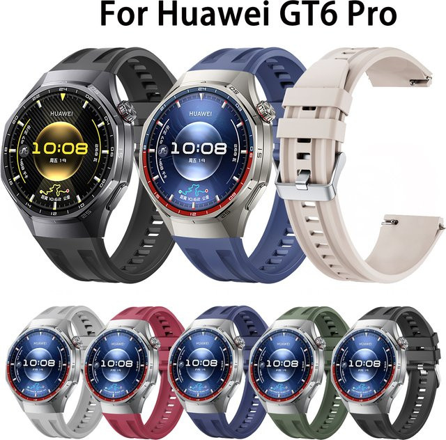 RWBANDS Uhrenarmband Silikon, kompatibel mit Huawei Watch GT6Pro, 46 mm, Unisex - Bild 1