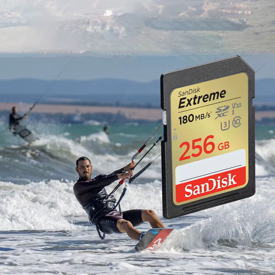 SanDisk Extreme SD-Karte UHS-I mit bis zu 180MB/s für 4K UHD Videokameras und SLR-Kameras, Schwarz - Bild 4