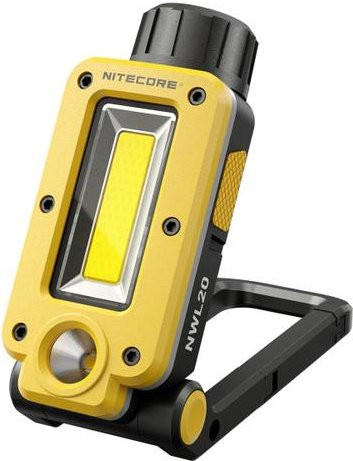 NiteCore NC-NWL20 NWL20 LED Arbeitsleuchte akkubetrieben in Gelb mit 600lm und Magnetfunktion - Bild 1