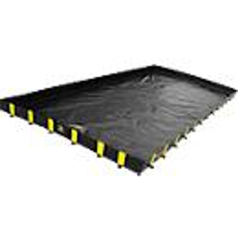 Justrite Leckage-Faltwanne XT, Schwarz, B/T/H: 430 x 1710 x 30,5 cm, Fassungsvermögen: 22183 l - Bild 2