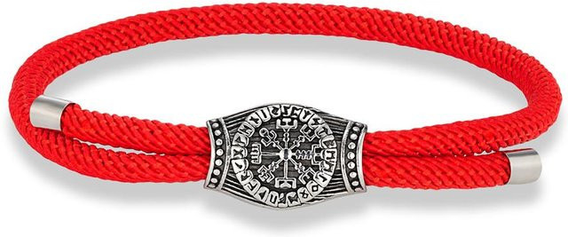 Armband Edelstahl, rot, Herren - Bild 1