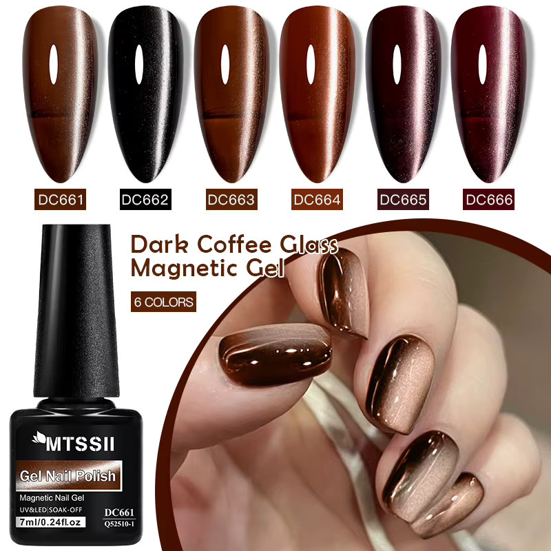 Mtssii Gel Nagellack Set, Glänzend, 7 Stück - Bild 2