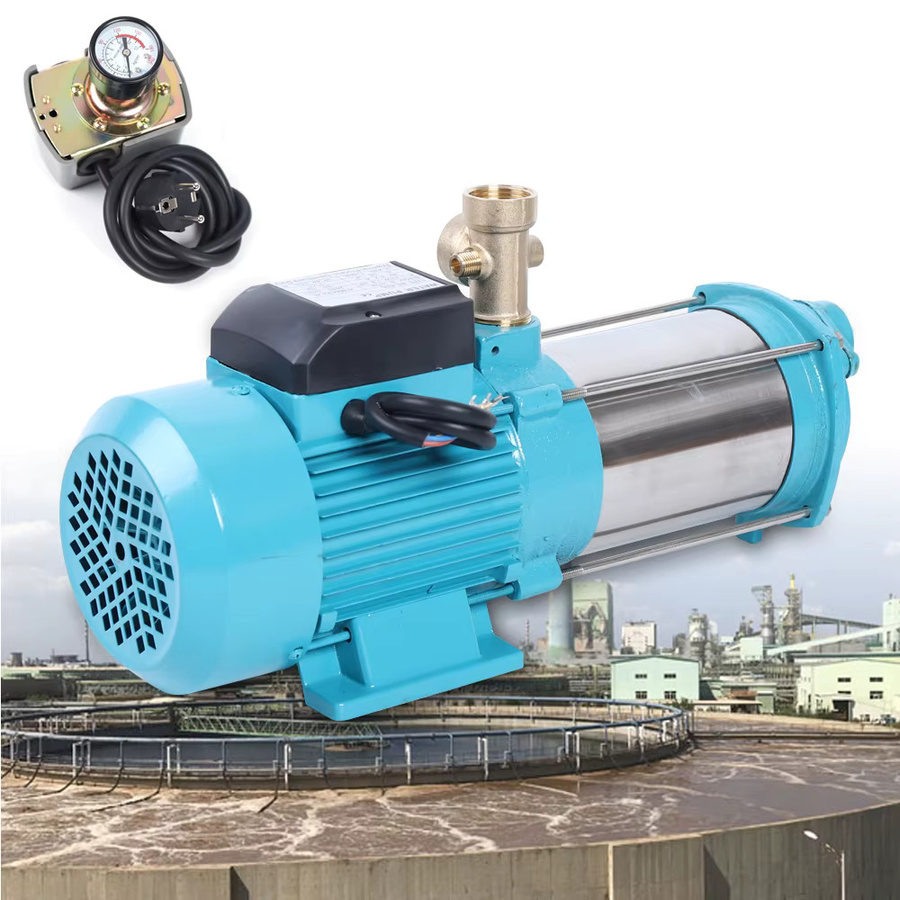 Bymaocar Kreiselpumpe in Blau mit Messinggehäuse und 1-Zoll-Einlass/Auslass zur Wassererhöhung oder für den Teich - Bild 2