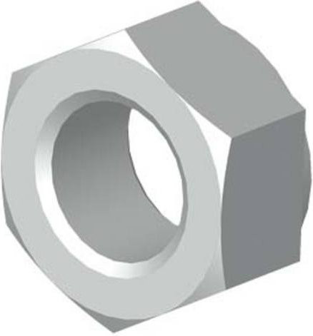Siemens Sechskantmutter in Silber mit Ø 10 mm - Bild 1