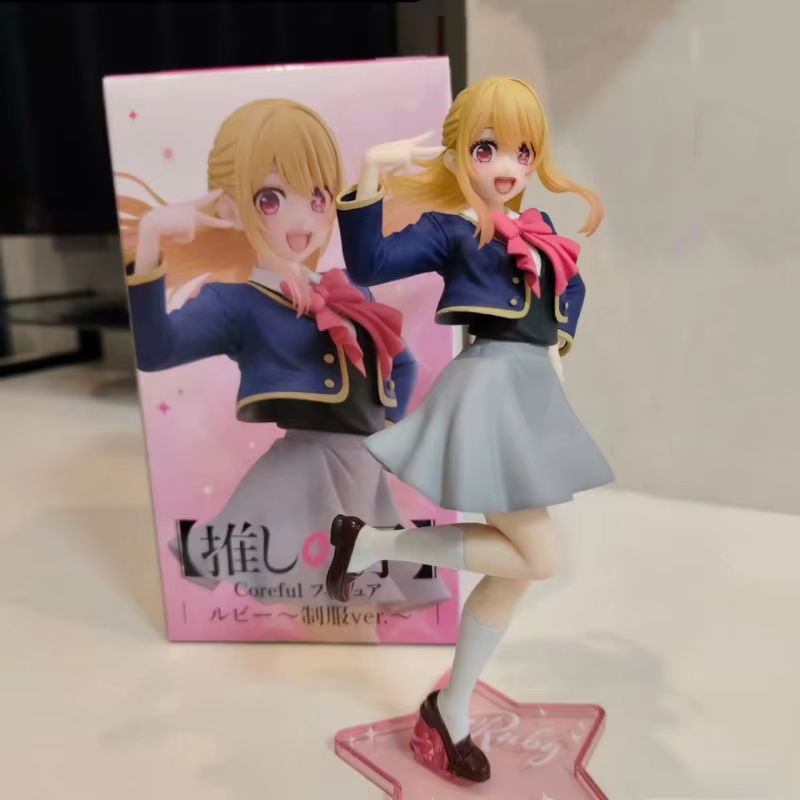 Bandai Oshi No Ko Anime Figuren Set Hoshino Aquamarin, Hoshino Rubii und Arima Kana aus Kunststoff, mehrfarbig - Bild 2