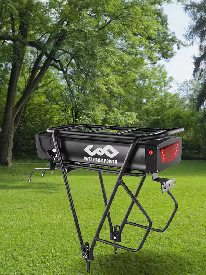 BAFANG E-Bike Akku für Gepäckträger, 52V 48V 20Ah Lithium-Ionen Akku mit 18650 Zellen in Schwarz, kompatibel mit BAFANG Motoren bis 1800W - Bild 4