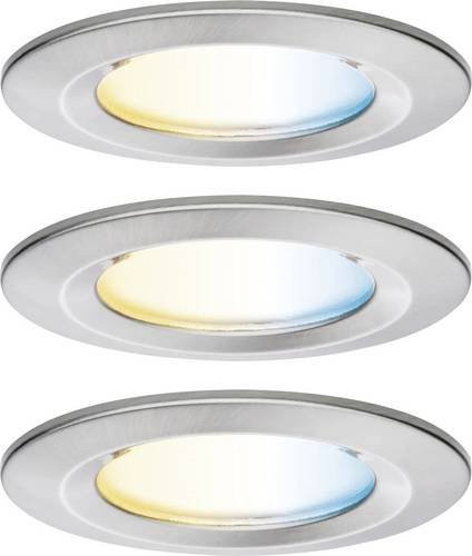 Paulmann 92443 LED-Einbauleuchte aus Eisen und Aluminium in Silber/Grau, dimmbar, IP44 für Feuchträume - Bild 1