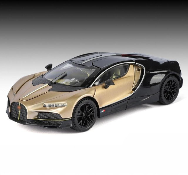 Tourbillon Supercar Spielzeugauto Modell, 1:24, Legierung, Gold, mit Sound & Licht, ab 18 Jahren - Bild 1