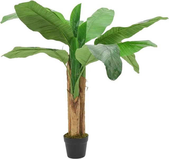 Künstlicher Bananenbaum von furnicato in Grün mit 9 Blättern, Höhe: 120 cm - Bild 1