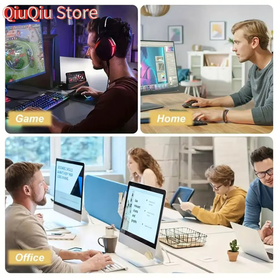 Potdemiel Computer-Mauspad Rutschfeste Gaming-Matte und Schreibtischunterlage B/B: 80 x 40 cm - Bild 4