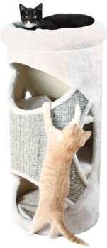 Trixie Katzenturm Garcia in Grau mit Höhle und Sisal-Elementen - Bild 1
