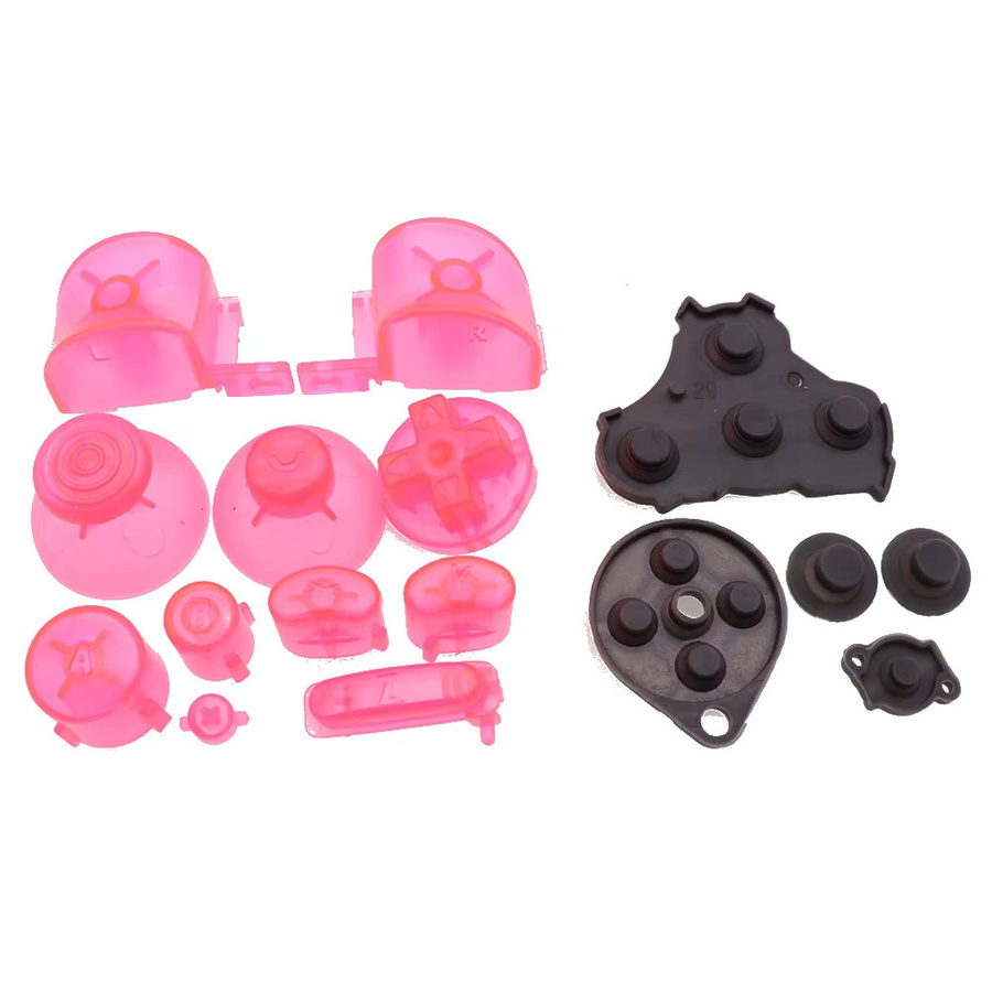 XOXNXEX GameCube Controller Mod Buntes Tastenset mit Gummi-Leitfähigen Tasten für Retro-Controller - Bild 2